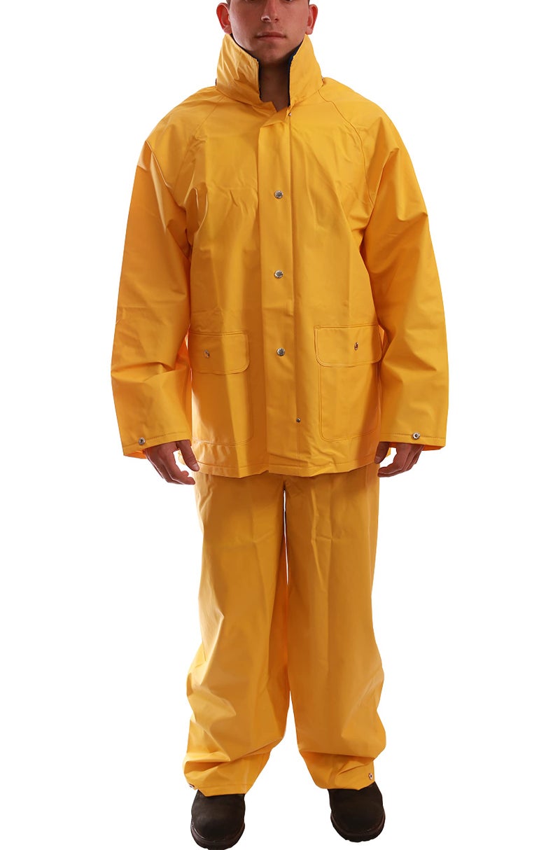 Tingley Comfort-Tuff S63217 2-Piece Rain Suit, Large, Yellow - Image 1